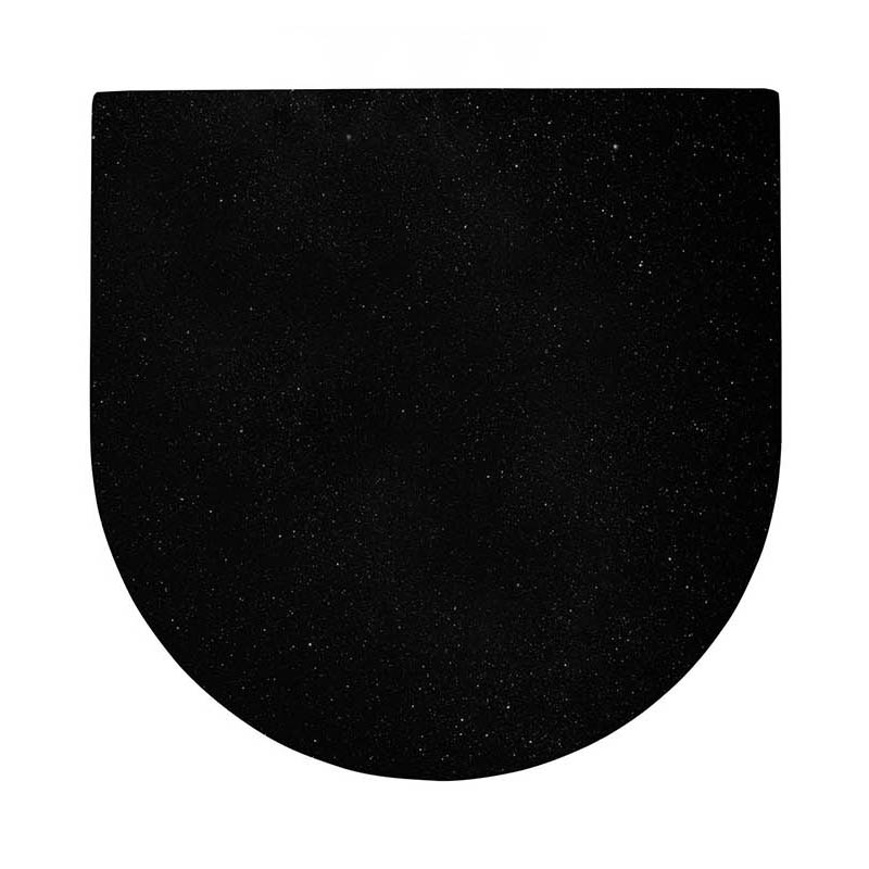 Curved Sofa Side Table – Black – alternate view