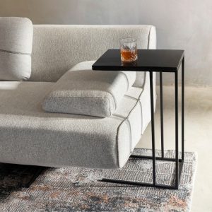 Square Sofa Side Table – Black & Galaxy – main view